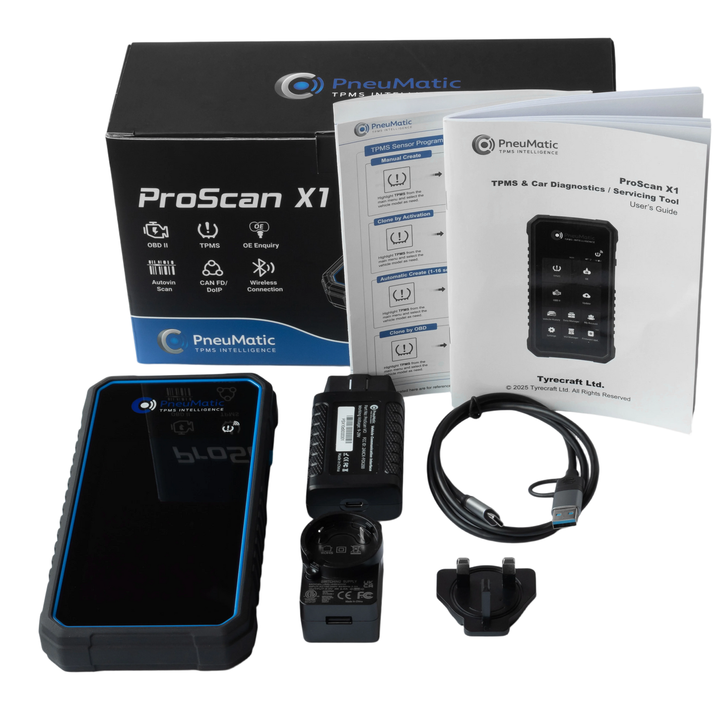PneuMatic ProScan X1 - Car diagnostics, Service & TPMS tool