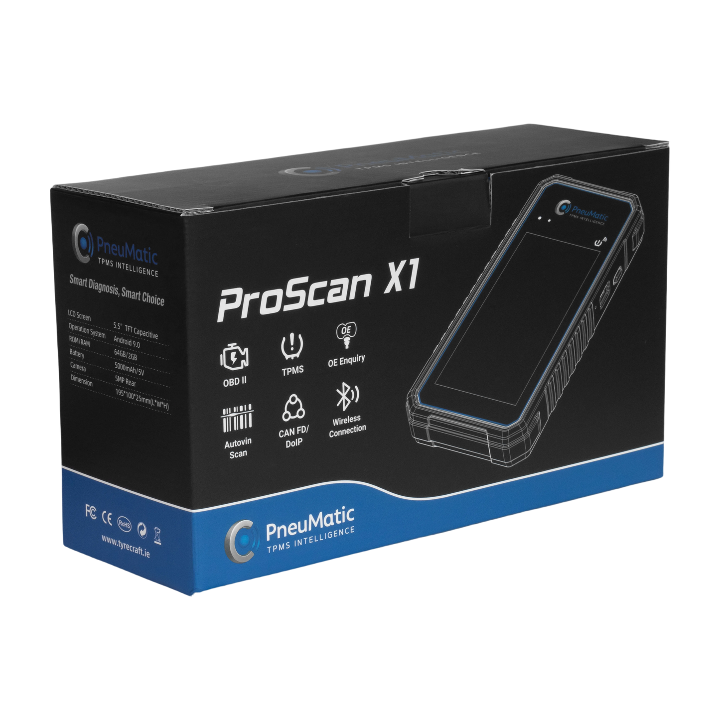 PneuMatic ProScan X1 - Car diagnostics, Service & TPMS tool